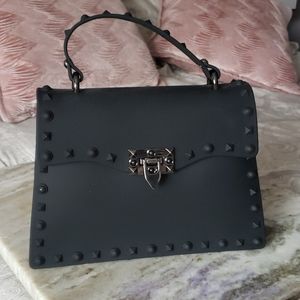 brand new pvc matte black bag